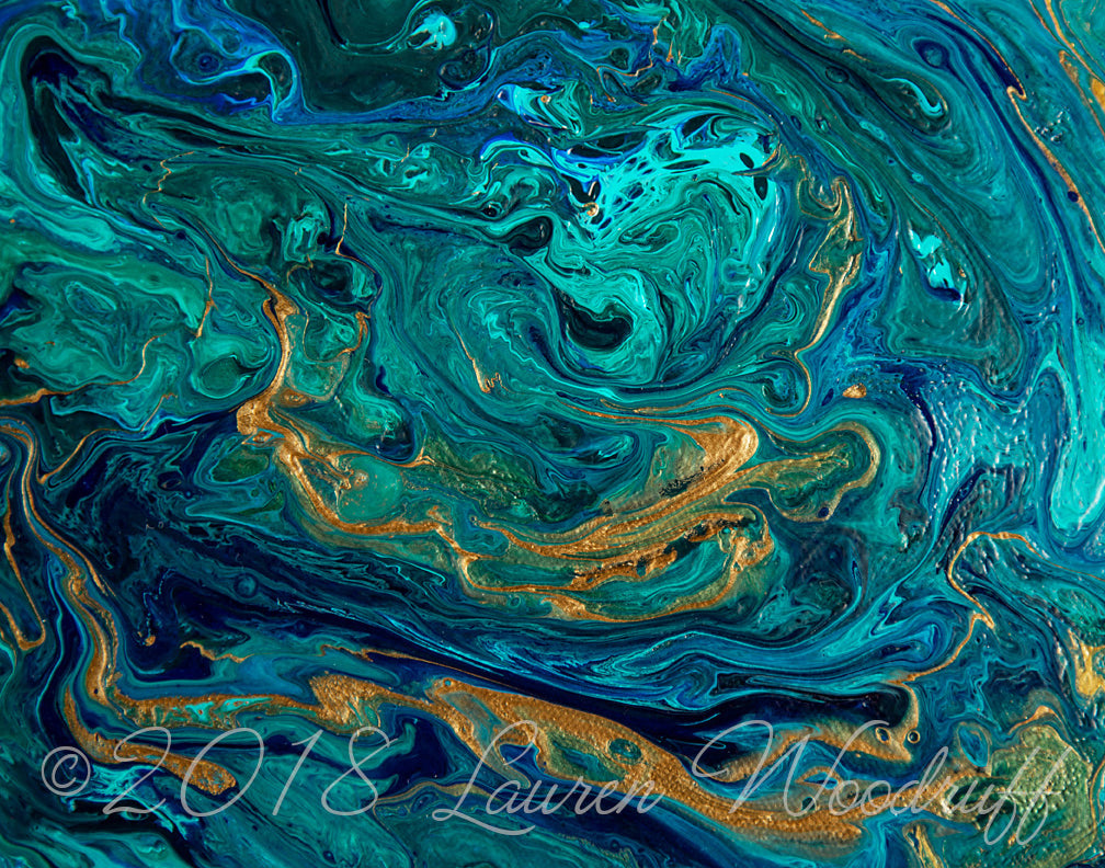 Swirling Shallows Print - Fine art print